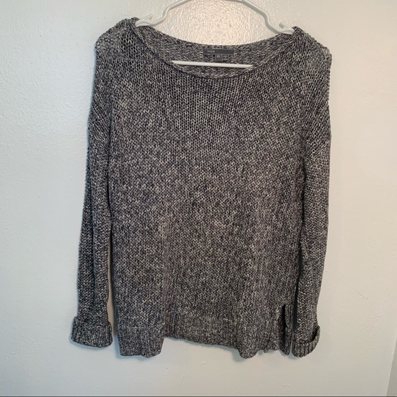 Vince Drop Shoulder Sweater Gray Yarn - Picture 4 of 13